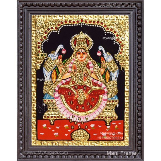 Gajalakshmi Tanjore Painting