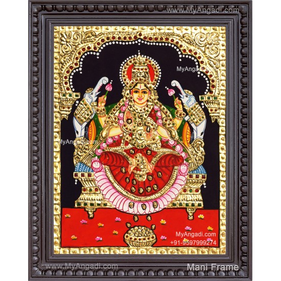 Gajalakshmi Tanjore Painting