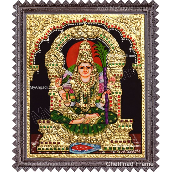 Kamatchi Amman Tanjore Painting