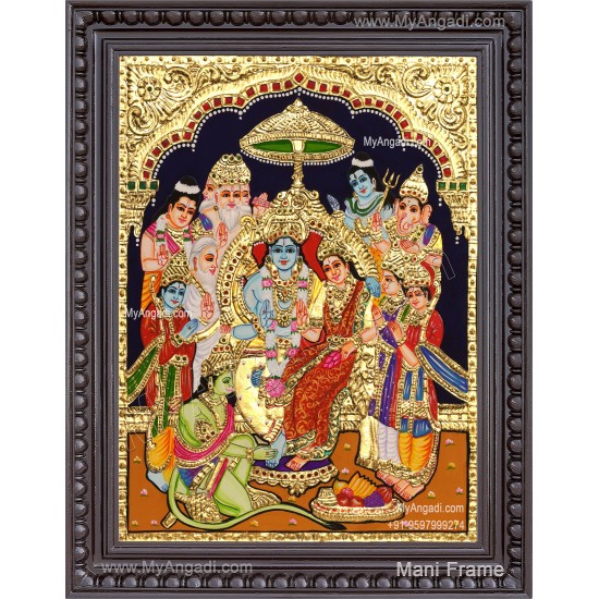 Ramar Pattabhisekam Tanjore Painting