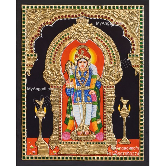 5 Set Ganesha Murugan Balaji Lakshmi Saraswathi Tanjore painting