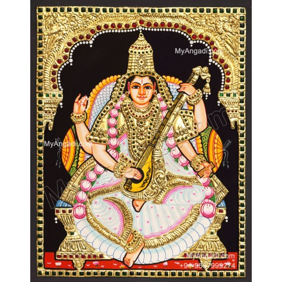5 Set Ganesha Murugan Balaji Lakshmi Saraswathi Tanjore painting