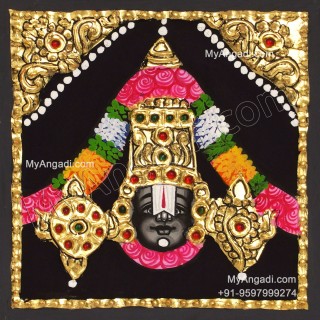 Balaji Face Tanjore Painting