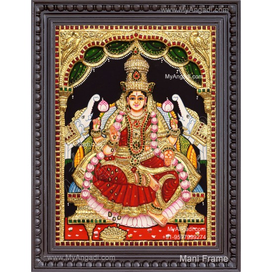 3D Gaja Lakshmi Tanjore Painting