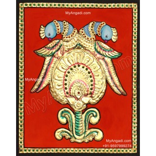 Parrot Tanjore Painting
