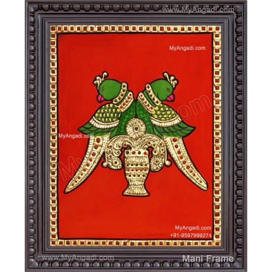 Parrot Tanjore Painting