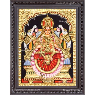 Gajalakshmi Tanjore Painting