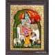 Krishna With Cow Calf Tanjore Paintings