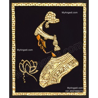 Contemporary Lady Tanjore Painting