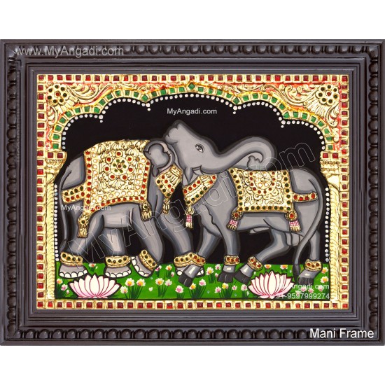 Airavateshwarar Bull  Elephant Tanjore Painting