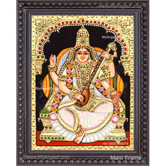 Saraswathi Tanjore Painting