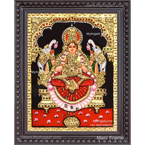 Gajalakshmi Tanjore Painting