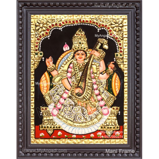 Saraswathi Tanjore Painting