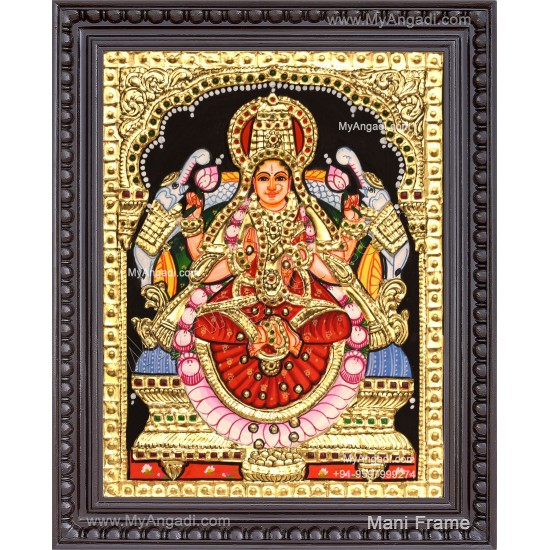 Goddess Gajalakshmi Tanjore Painting