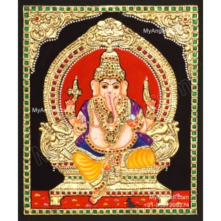 Ganapathi Tanjore Painting 