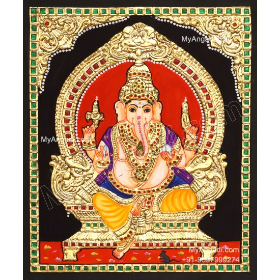 Ganapathi Tanjore Painting 