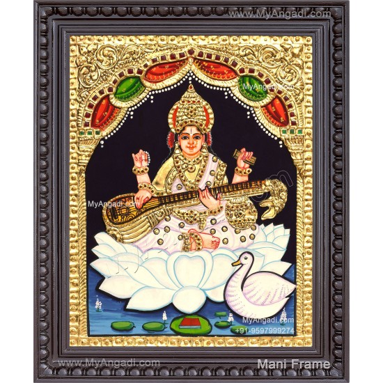 Saraswathi Tanjore Painting