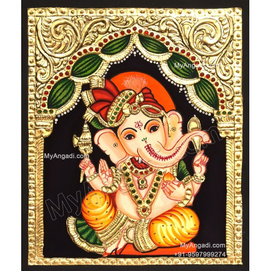 Ganapathi Tanjore Painting 