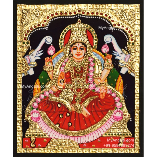5 Set Ganesha Murugan Balaji Lakshmi Saraswathi Tanjore painting