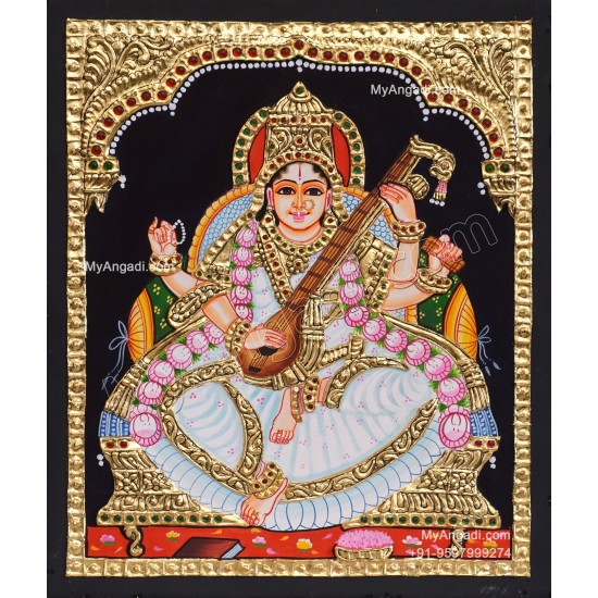 5 Set Ganesha Murugan Balaji Lakshmi Saraswathi Tanjore painting