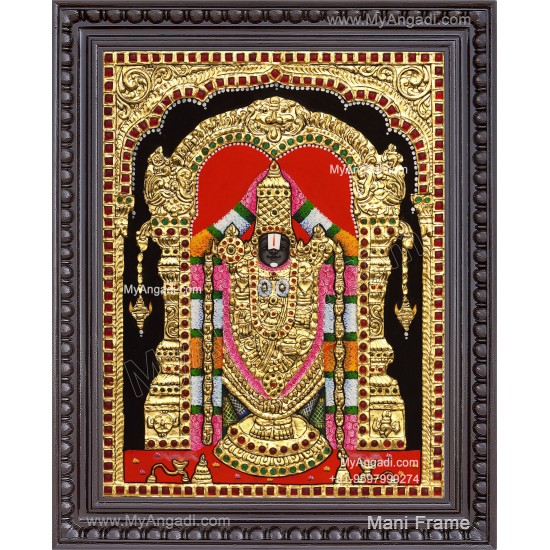 Venkateshwara  Swamy Tanjore Painting