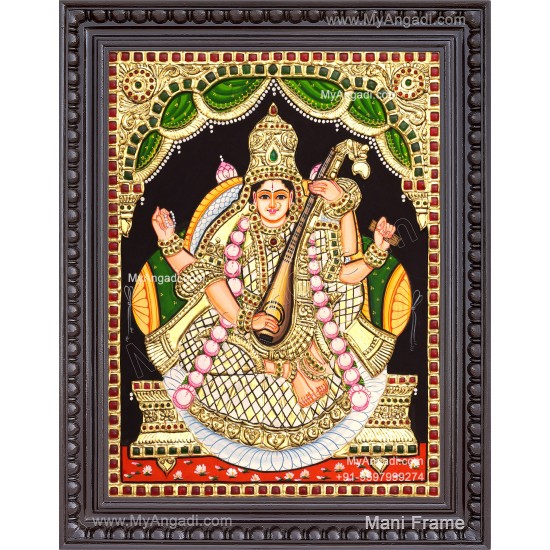 Saraswathi Tanjore Painting