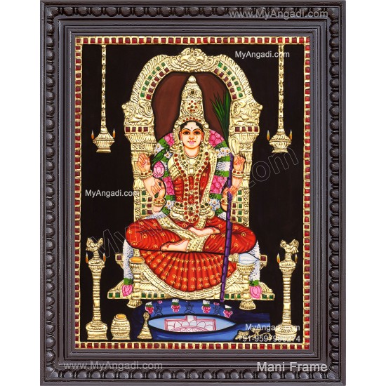 Kamatchi Amman Tanjore Painting