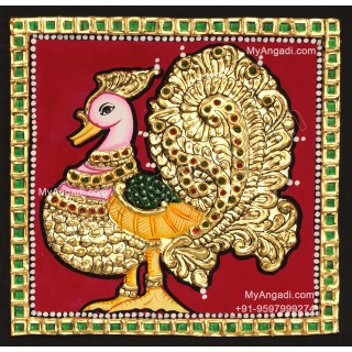 Peacock Tanjore Painting