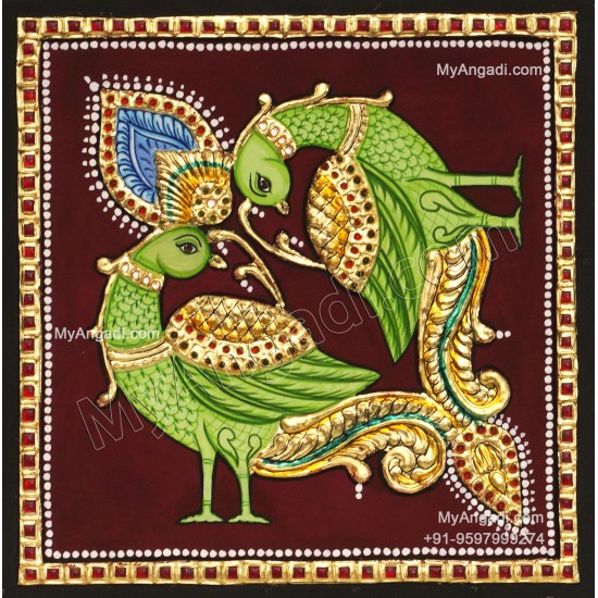 Peacock Tanjore Painting