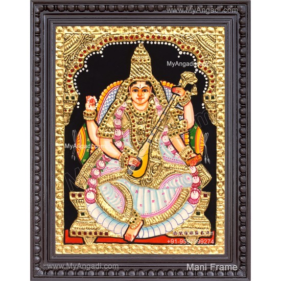 Saraswathi Tanjore Painting