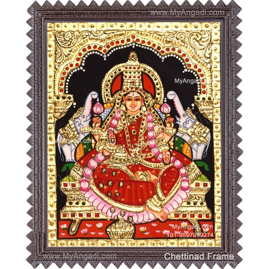 Gajalakshmi Tanjore Painting