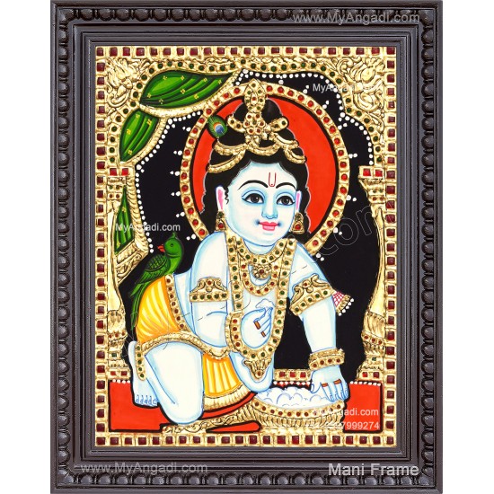 Butter Krishna Tanjore Painting
