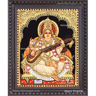 Saraswathi Tanjore Painting