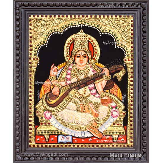 Saraswathi Tanjore Painting