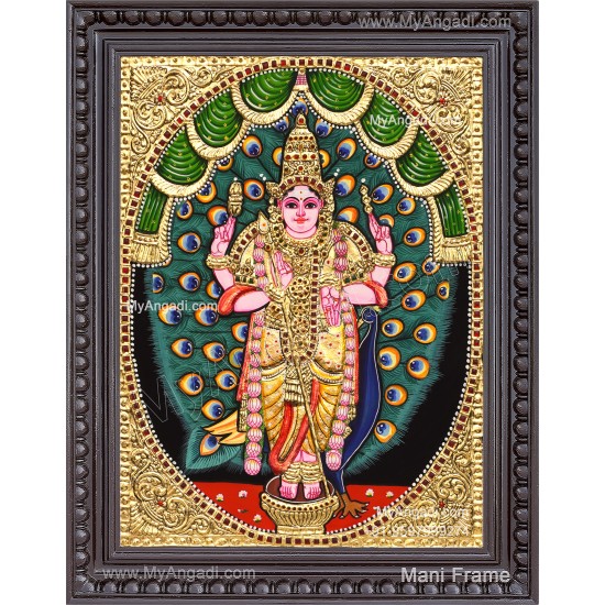 Peacock Murugar Tanjore Paintings