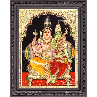 Shiva Parvathi Tanjore Painting