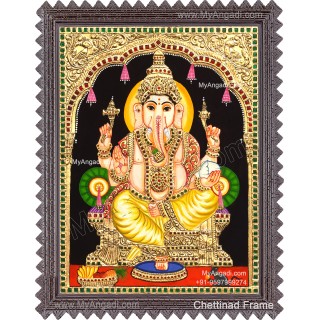 Ganesha Tanjore Painting