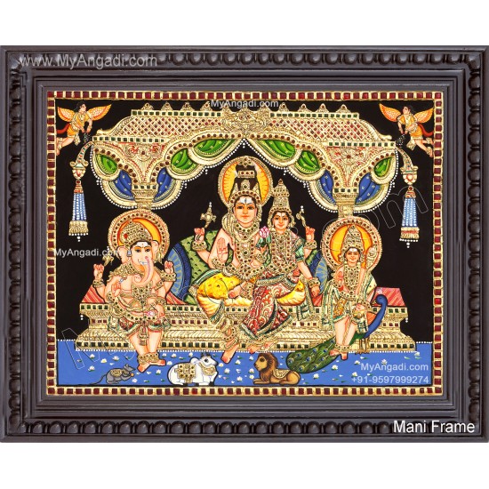 Shiva Family Tanjore Painting