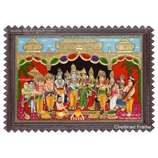 Srinivasa Kalyanam Tanjore Painting