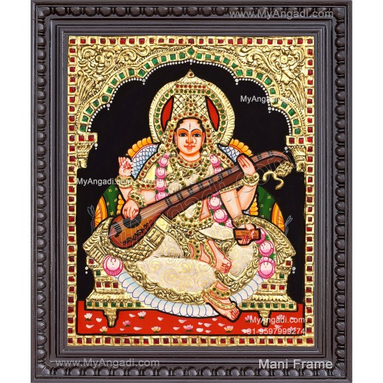 Saraswathi Tanjore Painting