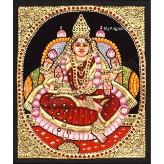 Lakshmi Devi Tanjore Painting