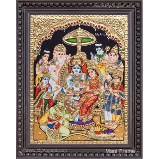 Ramar Pattabhisekam Tanjore Painting