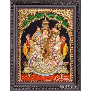 Saraswathi 3D Tanjore Painting