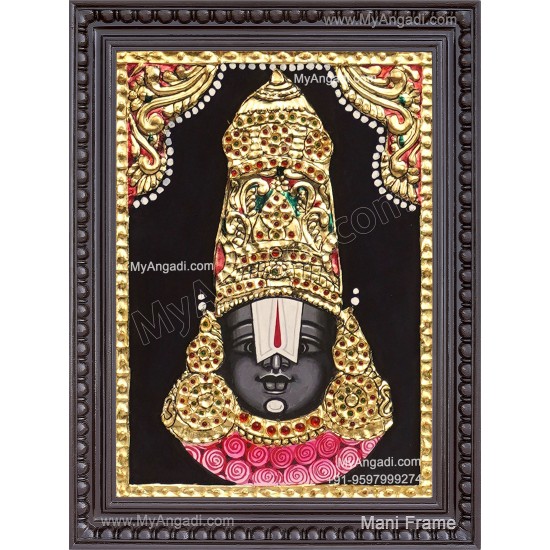 Balaji Face Tanjore Painting