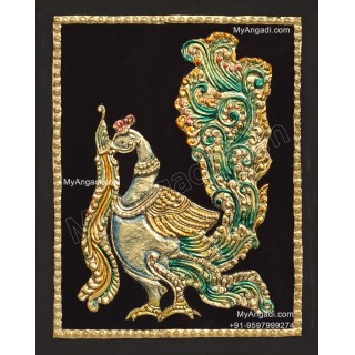 Peacock Tanjore Painting Peacock Tanjore Painting
