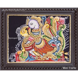 Peacock Tanjore Painting Peacock Tanjore Painting