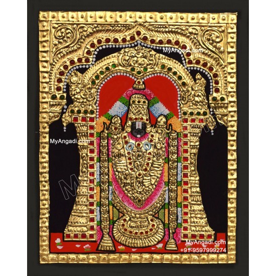 5 Set Ganesha Murugan Balaji Lakshmi Saraswathi Tanjore painting