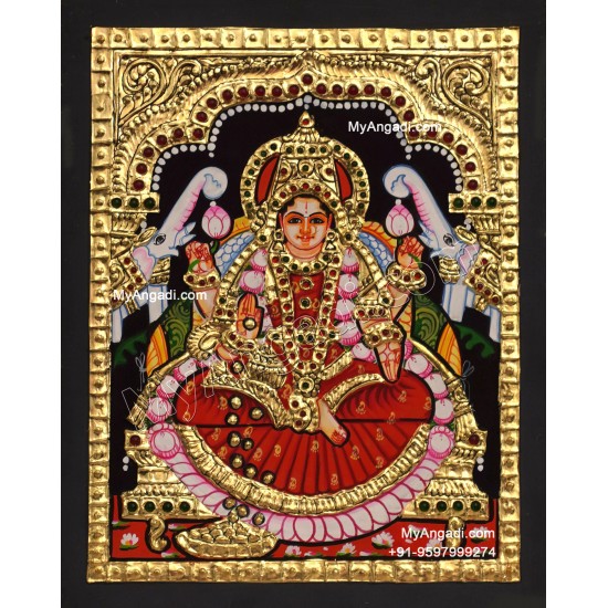 5 Set Ganesha Murugan Balaji Lakshmi Saraswathi Tanjore painting