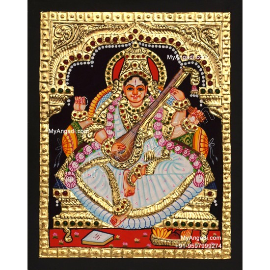5 Set Ganesha Murugan Balaji Lakshmi Saraswathi Tanjore painting