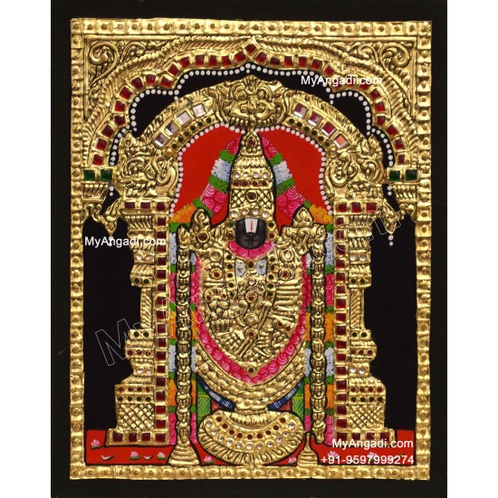 5 Set Ganesha Murugan Balaji Lakshmi Saraswathi Tanjore painting